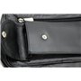 StarHide® Sac De Voyage en Cuir Véritable pour Hommes, Nuit, Sac De Lavage, Sac De Gym, Sac De Toilette en Noir #515 Black