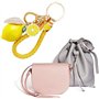 NISCAYA Joli porte-clés citron en cristal avec strass pour sac à main, sac à dos, voiture, bijoux cadeau pour homme et femme, ja