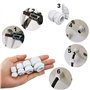 25 Pcs Presse-étoupes, Presse-étoupe Étanche IP68 en Nylon,Réglable Connecteurs de Câble pour Maison Jardin,Blanc,PG7 PG9 PG11 P