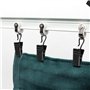 60 Pièces Pinces à Rideaux en Métal Clips de Rideau en Acier Inoxydable avec Crochets Pince Attache Rideau pour Draperie, Pince 