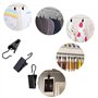60 Pièces Pinces à Rideaux en Métal Clips de Rideau en Acier Inoxydable avec Crochets Pince Attache Rideau pour Draperie, Pince 
