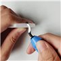 Kit d'outils d'ébavurage avec poignée antidérapante et lot de 10 lames d'ébavurage BS1010 pour bois, métal, plastique, aluminium
