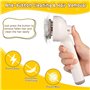 Brencco Brosse Chat Vapeur, 4 in 1 Brosse Vapeur Chat Chien Avec Réservoir D'eau Rechargeable Pour à Poils Courts Et Longs Pour 