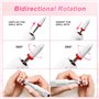 Brencco Ponceuse pour Ongles Professionnel Sans Fil Polyvalence 12 en 1, Lime Electrique 18000 RPM avec Écran LED et Base pour 8
