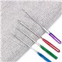 SIOPPKIK Aiguilles Pour Machine à Coudre, 30 Pcs Aiguilles De Machine à Coudre Domestique Avec Boîte en Plastique, 5 Couleurs Ta