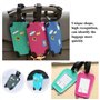 Étiquette Bagage, Étiquettes Valise, Porte Étiquette Bagage, en Alliage D'aluminium avec Cordes en pvc et Porte-Nom pour Préveni
