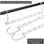 Baxcdyswe 8 Pcs Cintre Gain de Place, Organisateur de Cintres Multifonctionnel Pratique et Durable INOX, Cintre Métallique Magiq