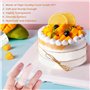 Fousenuk Rhodoid Patisserie, 3 Rouleaux Rodoide Transparent Patisserie 8cm/10cm/15cmx10m, Rhodoïde Feuille, Transparent Patisser