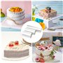 Fousenuk Rhodoid Patisserie, 3 Rouleaux Rodoide Transparent Patisserie 8cm/10cm/15cmx10m, Rhodoïde Feuille, Transparent Patisser