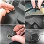 Fousenuk 100 Pièces Clips Voiture Universel, 6 Taille Clips de Fixation Voiture Outils, Rivet Plastique, Agrafes Carrosserie pou