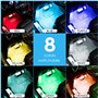 Baxcdyswe 4 Pièces LED Voiture Interieur, Éclairage Intérieur de Voiture, Lumières d'Ambiance Voiture, Bande Lumineuse de Musiqu