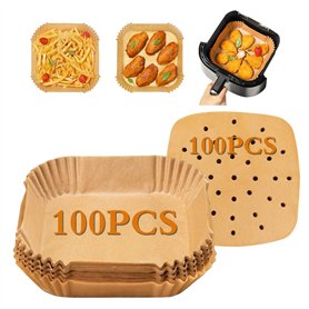 Mokaskaidj 200Pcs Papier Cuisson Air Fryer