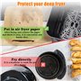 Mokaskaidj 100 Pièces Papier Cuisson Air Fryer, Barquette Air Fryer, Papier Sulfurisé Air Fryer Compatible Philips Airfryer à Do