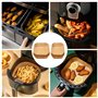 Mokaskaidj 100 Pièces Papier Cuisson Air Fryer, Barquette Air Fryer, Papier Sulfurisé Air Fryer Compatible Philips Airfryer à Do