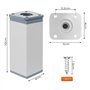 Forme Carrée Hauteur Ajustable Pi