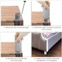 Sudnsadaks 4 Pcs Pieds de Meubles Reglables, Pieds de Support Fixation en Alliage d'Aluminium, Forme Carrée Hauteur Ajustable Pi