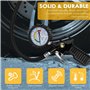Baxcdyswe Manometre Pression Pneu, 220 PSI Pression Pneu Voiture, Pistolet de Gonflage, Compresseur Air, Poignée Gonflage Contro