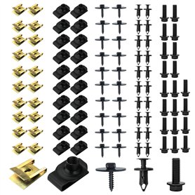 Fsaklaskdy 100 Pcs Clips de Fixation Voiture
