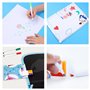 weigav Lot de 24 marqueurs de dessin liquide graffiti - 12 couleurs - Couleur craie - Utilisé pour le dessin portable des enfant