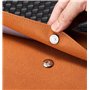 Pu en cuir A4 document Bag porte - documents de bureau porte - documents sac de dossier enveloppe étanche boîte à dossier avec b
