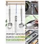 CGZZ Thermomètre de cuisine à sonde, Thermomètre de cuisson, écran LCD rétroéclairé bleu, thermomètre de cuisson numérique en ac