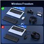 Hoppac Dongle Bluetooth 5.4, Cle Bluetooth pour PC, Faible Latence, Adaptateur Bluetooth USB, Compatible avec Windows 11/10/8.1/