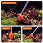 DONGKER Brosse de Nettoyage D'aquarium,Nettoyeur D'aquarium en Éponge Double Face avec Poignée pour Aquariums en Verre,Cuisine D