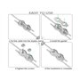 Kellegour 20 Pièces M3 Duplex Clips Câble et 20PCS Cosse en Acier Inoxydable,Serre-Câbles Duplex De Câble Métalliqu,Pinces De Câ