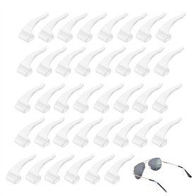 HXHWKEN 20Paires Embouts de Lunettes Antidérapants Anti-Slip Crochets d'Oreille Lunettes en Silicone Lunettes Accessoires pour L