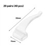 HXHWKEN 20Paires Embouts de Lunettes Antidérapants Anti-Slip Crochets d'Oreille Lunettes en Silicone Lunettes Accessoires pour L