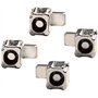 4 Pairs Left Right Slider Buckle Metal Lock Latch Bracket Controller Replacement Repair Part Tool Compatible with Switch Joy-Con