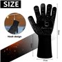 Gants de Cuisson résistants à la Chaleur Jusqu'à 1472 ℉/800 ℃ Antidérapants Silicone Gant