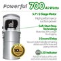 OVO Aspirateur Centralisé 700 Airwatts 35 Litres - Aspiration Centralisée Jusqu'a 400 M2 - Neuf, Existant, Rénovation - Garantie