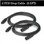 GaiRen NMEA 2000 Kit de démarrage pour câbles dorsaux Câbles de chute Double Tees Terminateurs Marine Réseau 2K pour Lowrance Si