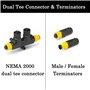 GaiRen NMEA 2000 Kit de démarrage pour câbles dorsaux Câbles de chute Double Tees Terminateurs Marine Réseau 2K pour Lowrance Si