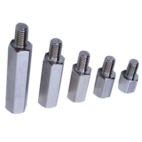 Lot de 10 entretoises hexagonales à tête unique mâle vers femelle 10 mm