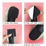 12 pièces carrées + 12 pièces rondes Anti-dérapant Patins de Chaussures Auto-adhési