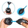 Souffleur Air Comprimé,2 Pcs Nettoyeur de Clavier Collecteur de Poussière Ventilateur en Caoutchouc Nettoyage D'objectif Caméra 