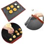 Tapis de Cuisson en Silicone,Tapis de Pâte Réutilisable,Toile de Cuisson Antiadhésif,Plateau Feuille Cuisson pour Macaron,Cookie