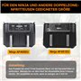 2 Pièces Grille Anti Projection Air Fryer Compatible avec Ninja Foodi MAX Dual Zone AF400EU & AF451EU | Accessoire Réutilisable 