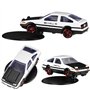 Ocuuer AE86 Drift Car Ornement Rotatif – Modèle de Tableau de Bord de Voiture en Alliage – Décoration de véhicule Spin & Follow 