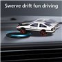Ocuuer AE86 Drift Car Ornement Rotatif – Modèle de Tableau de Bord de Voiture en Alliage – Décoration de véhicule Spin & Follow 