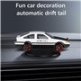 Ocuuer AE86 Drift Car Ornement Rotatif – Modèle de Tableau de Bord de Voiture en Alliage – Décoration de véhicule Spin & Follow 
