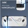 Generic Adaptateur USB-C mâle vers USB-C femelle PD140W convertisseur USB-C 20 Gbit/s 8K @ 60 Hz 180 degrés en forme de U pour c