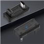 Generic Adaptateur USB-C mâle vers USB-C femelle PD140W convertisseur USB-C 20 Gbit/s 8K @ 60 Hz 180 degrés en forme de U pour c