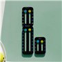 LYEAA Gardien de score de tennis pour raquette et padel - Portable - Petit tableau de score (noir)