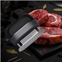 Generic Aiguille à viande en acier inoxydable 48 lames Attendrisseur de viande manuel (Noir)