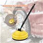 AMZLORD Pression Washer Nettoyer Nettoyer Rotary Disc Disc Plancher Roundez-Vous Remplacement de la Cour de Nettoyage pour Karch