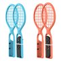 Ensemble de 2 raquettes de tennis pour interrupteur avec manche et bracele