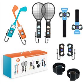 Cymwer 10 en 1 Bundle d'accessoires sportifs pour Switch 2 Contrôleur Joy-Con